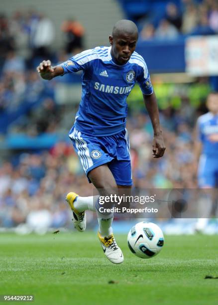 Ramires of Chelsea in action during the Barclays Premier League match between Chelsea and Newcastle United at Stamford Bridge on May 15, 2011 in...