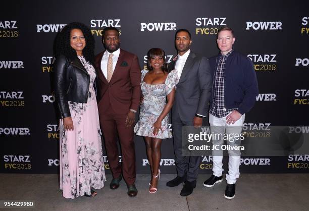 Producers Courtney Kemp, Curtis '50 Cent' Jackson, actors Naturi Naughton, Omari Hardwick and Joseph Sikora attend For Your Consideration event For...