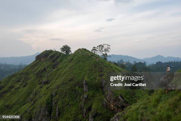 turismo en el pico de adán poco en ella, sri lanka - sri lanka little mountain fotografías e imágenes de stock