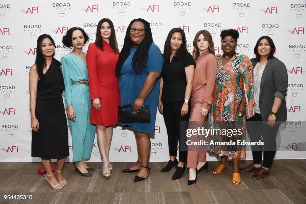 The American Film Institute's Directing Workshop For Women Class of 2018 filmmakers Georgia Fu, Gandja Monteiro, Milena Govich, Katrelle Kindred,...