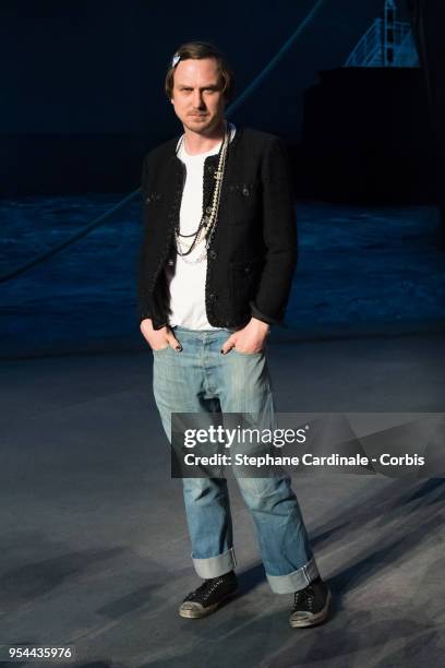 Actor Lars Eidinger attends the Chanel Cruise 2018/2019 Collection at Le Grand Palais on May 3, 2018 in Paris, France.