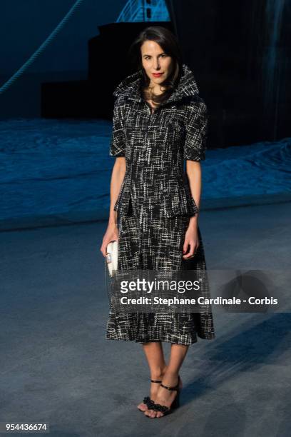 Caroline Sieber attends the Chanel Cruise 2018/2019 Collection at Le Grand Palais on May 3, 2018 in Paris, France.