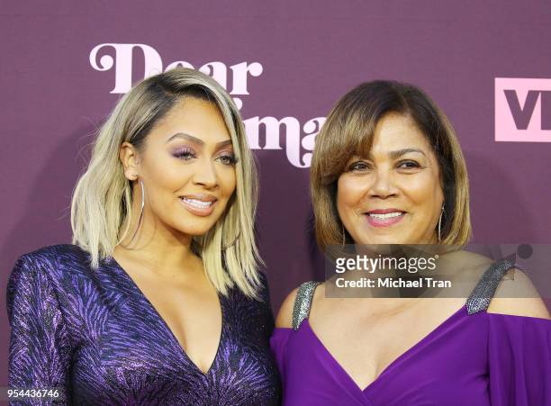 La La Anthony and her mom, Carmen Surillo arrive to VH1's 3rd Annual "Dear Mama: A Love Letter To Moms" held at The Theatre at Ace Hotel on May 3,...