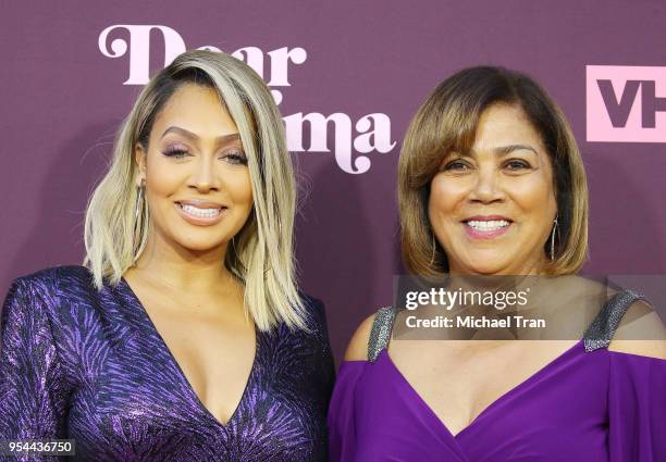 La La Anthony and her mom, Carmen Surillo arrive to VH1's 3rd Annual "Dear Mama: A Love Letter To Moms" held at The Theatre at Ace Hotel on May 3,...