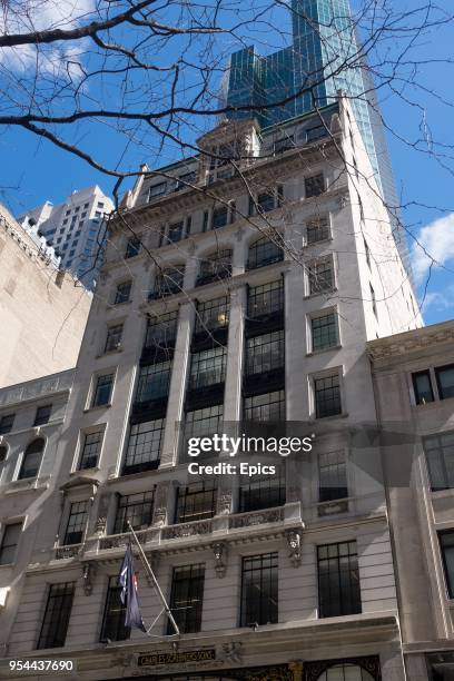 General view of the Charles Scribner's Sons building at 597 5th Avenue New York, the building is listed on the website of data firm Cambridge...