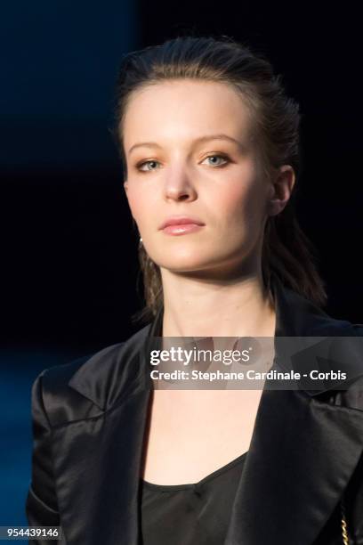 Diane Rouxel attends the Chanel Cruise 2018/2019 Collection at Le Grand Palais on May 3, 2018 in Paris, France.