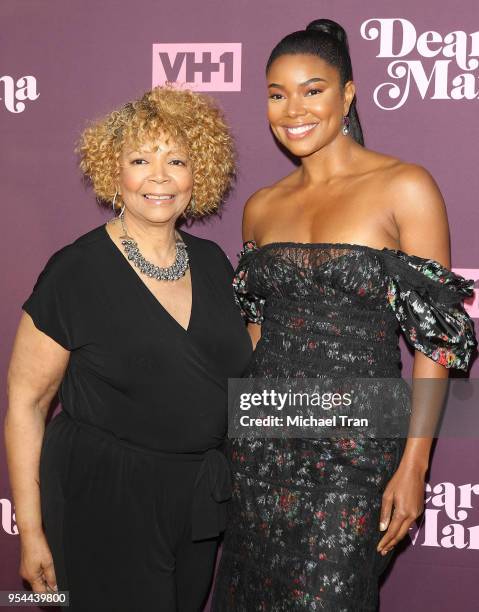 Gabrielle Union and her mom, Theresa Union arrive to VH1's 3rd Annual "Dear Mama: A Love Letter To Moms" held at The Theatre at Ace Hotel on May 3,...