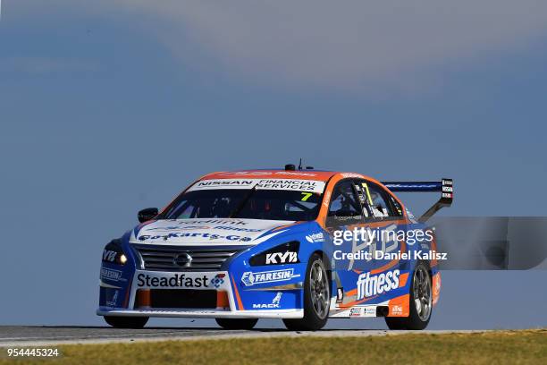 Andre Heimgartner drives the Nissan Motorsport Nissan Altima during the Supercars Perth SuperSprint at Barbagello Raceway on May 4, 2018 in Perth,...