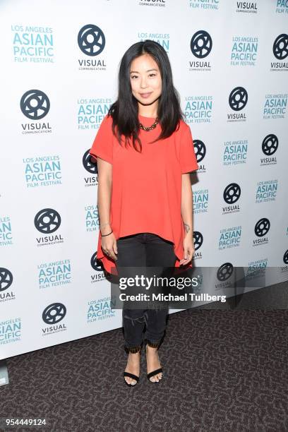 Michelle Ang attends the opening night premiere of "Searching" at the Los Angeles Asian Pacific Film Festival at Directors Guild Theatre on May 3,...