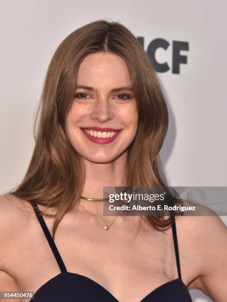 Model Robyn Lawley attends the Lupus LA Orange Ball 2018 at the Beverly Wilshire Four Seasons Hotel on May 3, 2018 in Beverly Hills, California.