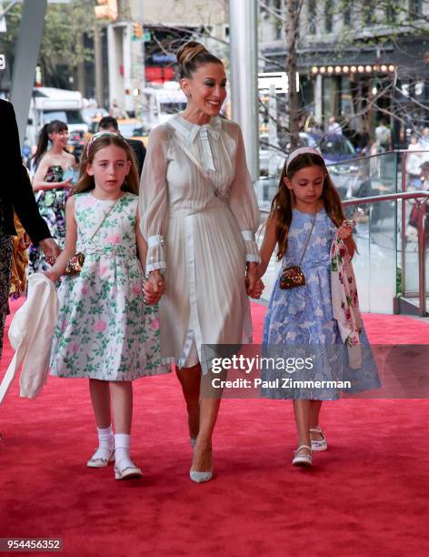 Marion Loretta Elwell Broderick, Sarah Jessica Parker and Tabitha Hodge Broderick attend the 2018 New York City Ballet Spring Gala at David H. Koch...