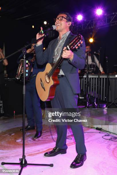 Carlos Munos of Los Hijos de Frida performs on stage during the Happy Hearts Fundation Mexico 10th Anniversary at Four Seasons Hotel on May 3, 2018...