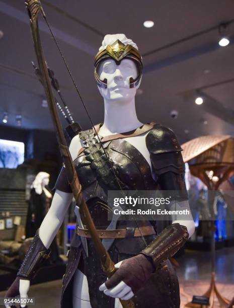 "Antiope, General of the Amazons" at the updated DC Universe Exhibit at Warner Bros. Tour Center on May 3, 2018 in Burbank, California.