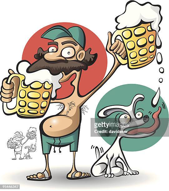 ilustrações, clipart, desenhos animados e ícones de cerveja - dog bone
