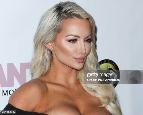 Model Lindsey Pelas attends the release of the "America's Next Top Model" mobile game at Avalon on May 3, 2018 in Hollywood, California.