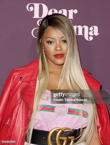 Malaysia Pargo attends VH1's 3rd annual 'Dear Mama: A Love Letter To Moms' screening at The Theatre at Ace Hotel on May 3, 2018 in Los Angeles,...