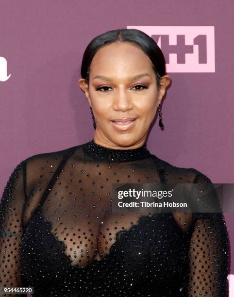 Jackie Christie attends VH1's 3rd annual 'Dear Mama: A Love Letter To Moms' screening at The Theatre at Ace Hotel on May 3, 2018 in Los Angeles,...