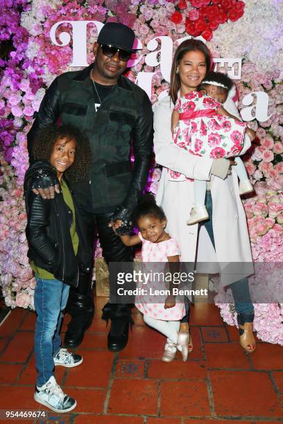 Bobby Brown, wife Alicia Etheredge-Brown and their kids attend the VH1's 3rd Annual "Dear Mama: A Love Letter To Moms" - Cocktail Reception at The...