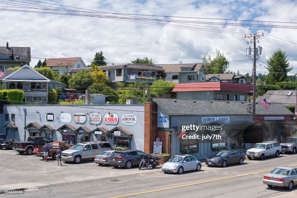 Hoofdstraat in Gig Harbor