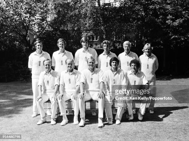 The England team during the 2nd Test match between England and West Indies at Lord's Cricket Ground, London, 22nd June 1976. : Bob Woolmer, Pat...