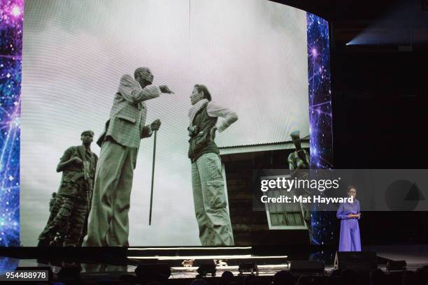 Television personality and news journalist Ann Curry speaks on stage during WE Day at KeyArena on May 3, 2018 in Seattle, Washington.