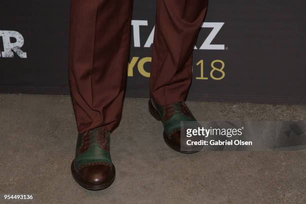 Cent, shoe detail, arrives to the For Your Consideration event for Starz's "Power" at The Jeremy Hotel on May 3, 2018 in West Hollywood, California.