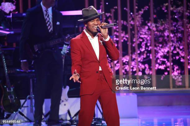 Music artist Ne-Yo performs onstage during VH1's 3rd Annual "Dear Mama: A Love Letter To Moms" - Inside Show at The Theatre at Ace Hotel on May 3,...