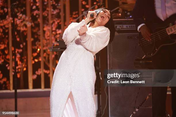 Music artist Jessie J performs onstage during VH1's 3rd Annual "Dear Mama: A Love Letter To Moms" - Inside Show at The Theatre at Ace Hotel on May 3,...