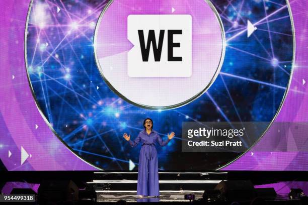 Personality and news journalist Ann Curry speaks at WE Day at Key Arena on May 3, 2018 in Seattle, Washington.