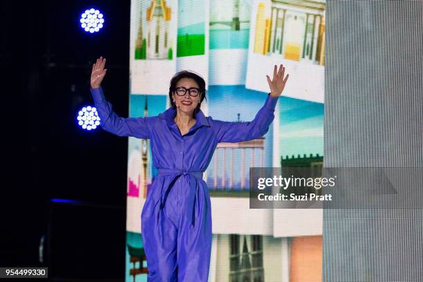 Personality and news journalist Ann Curry speaks at WE Day at Key Arena on May 3, 2018 in Seattle, Washington.