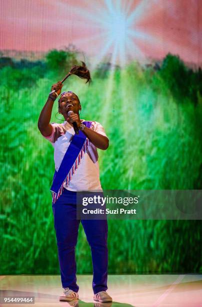 Kenyan Boys Choir performs at WE Day at Key Arena on May 3, 2018 in Seattle, Washington.