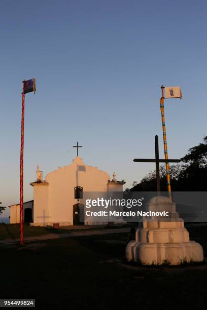 church of trancoso , bahia , brazil - seguro stock pictures, royalty-free photos & images