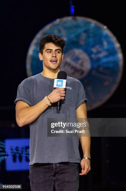 Singer Jack Gilinsky of Jack & Jack speaks at Key Arena on May 3, 2018 in Seattle, Washington.