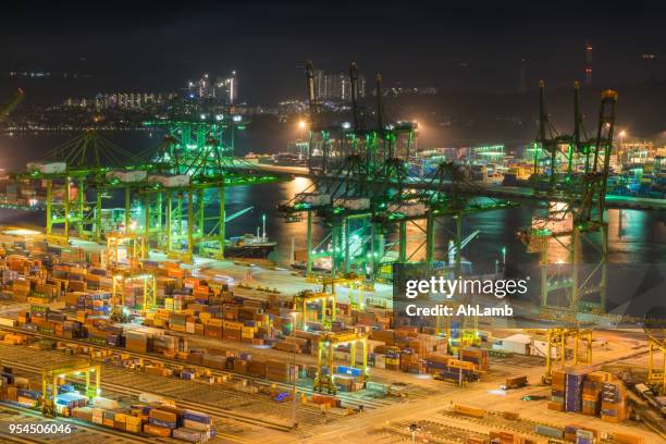 containerterminal - psa stockfoto's en -beelden