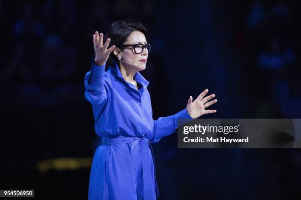 Ann Curry speaks on stage during WE Day at KeyArena on May 3, 2018 in Seattle, Washington.