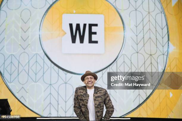 Spencer West speaks on stage during WE Day at KeyArena on May 3, 2018 in Seattle, Washington.