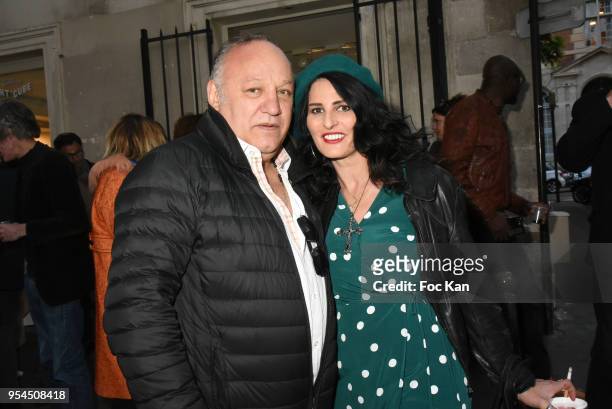 Boxer champion Franck Tiozzo and Sylvie Ortegas Munos attend "Kids Of The World" : Richard Aujard Exhibition Preview At Artcube Galerie on May 3,...