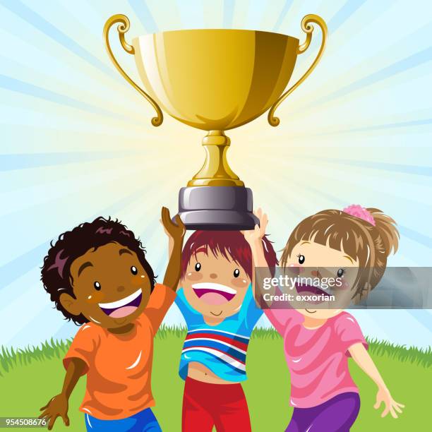Winning Group Of Children