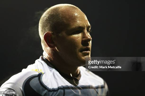 Matt Scott of the Cowboys looks on during the round nine NRL match between the Penrith Panthers and the North Queensland Cowboys at Carrington Park...