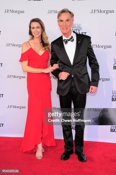 Linette Roe and Bill Nye attends New York City Ballet 2018 Spring Gala at David H. Koch Theater, Lincoln Center on May 3, 2018 in New York City.