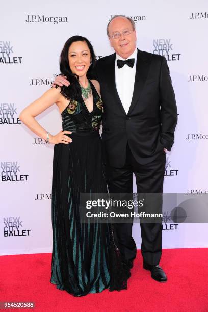 Allyson Tang and Guest attends New York City Ballet 2018 Spring Gala at David H. Koch Theater, Lincoln Center on May 3, 2018 in New York City.