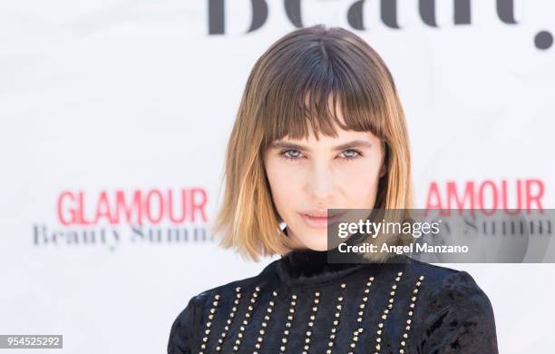 Brisa Fenoy attends Glamour beauty summit photocall on May 4, 2018 in Madrid, Spain.