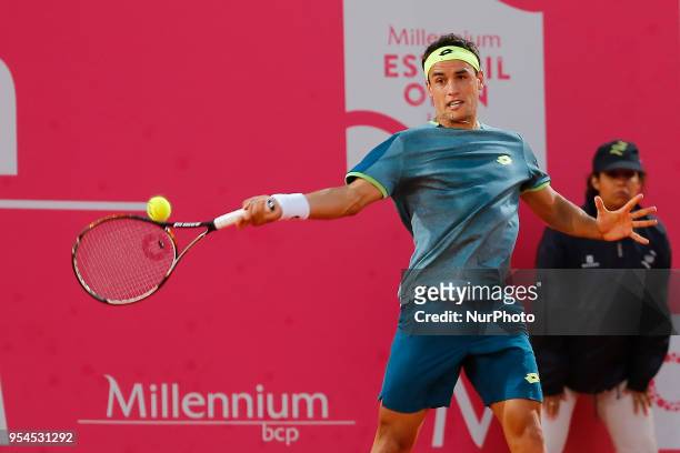 Nicolas Kicker from Argentina in action during the match between Pablo Carreno Busta from Spain and Nicolas Kicker from Argentina for Millennium...