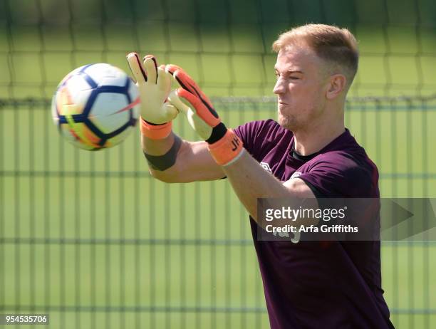 Joe Hart of West Ham United during Training at Rush Green on May 4, 2018 in Romford, England.
