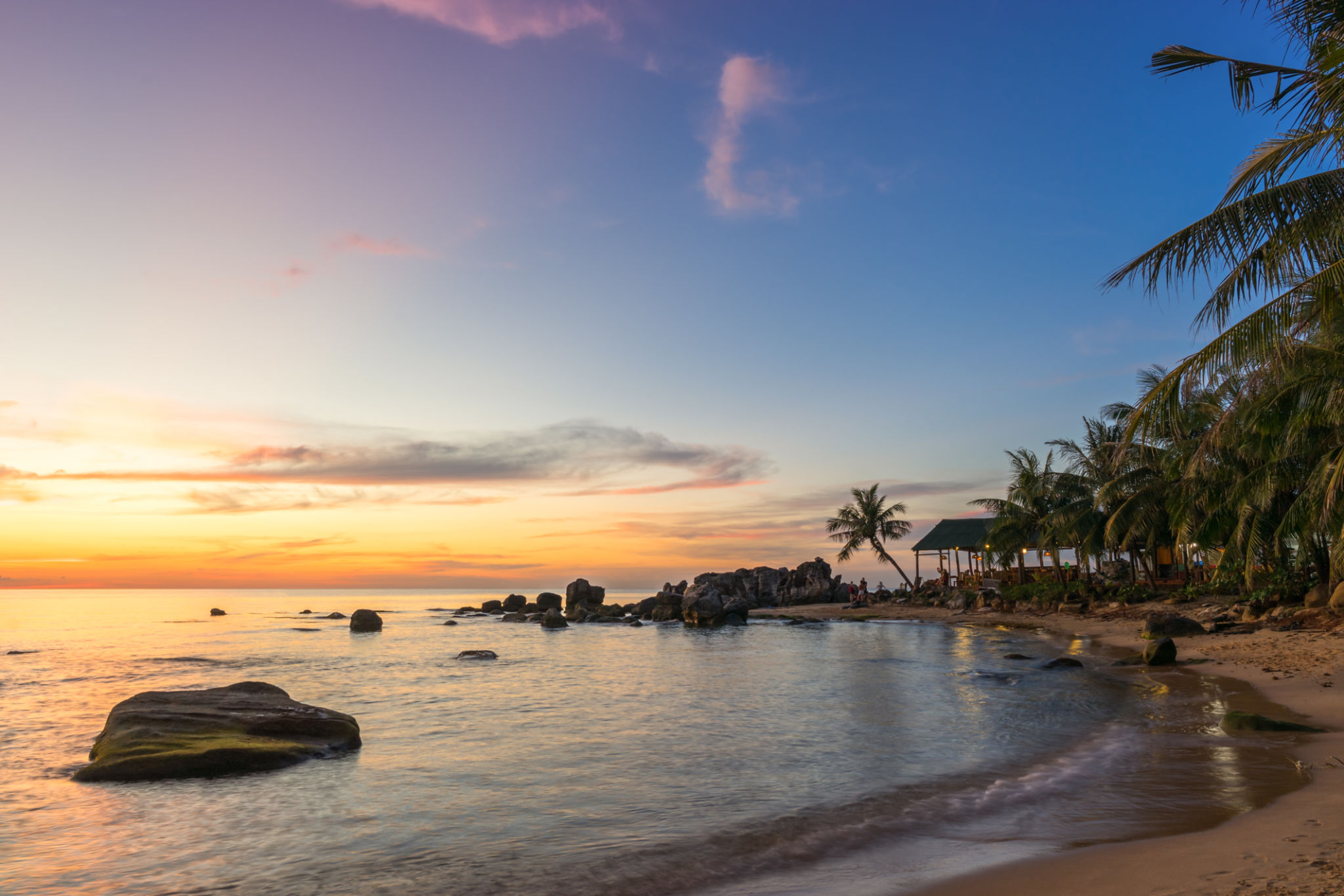 Scenic colorful sunset on Phu Quoc Island Scenic colorful sunset on Phu Quoc Island