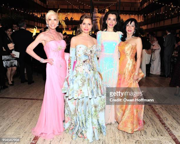 Michele Herbert, Jean Shafiroff, Fe Fendi and Patricia Shah attends New York City Ballet 2018 Spring Gala at David H. Koch Theater, Lincoln Center on...
