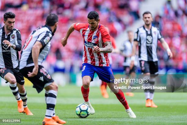 Victor Machin, Vitolo, of Atletico de Madrid in action during the La Liga 2017-18 match between Atletico de Madrid and Levante UD at Wanda...