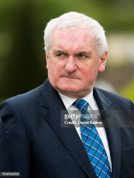 Bertie Ahern, former Prime Minister of Ireland looks on during the International event to advance in the resolution of the conflict in the Basque...