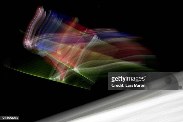 Martin Koch of Austria competes during qualifying for the FIS Ski Jumping World Cup event at the 58th Four Hills ski jumping tournament at Erdinger...