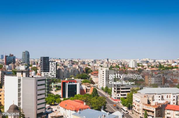 bucharest cityscape - bucharest stock pictures, royalty-free photos & images